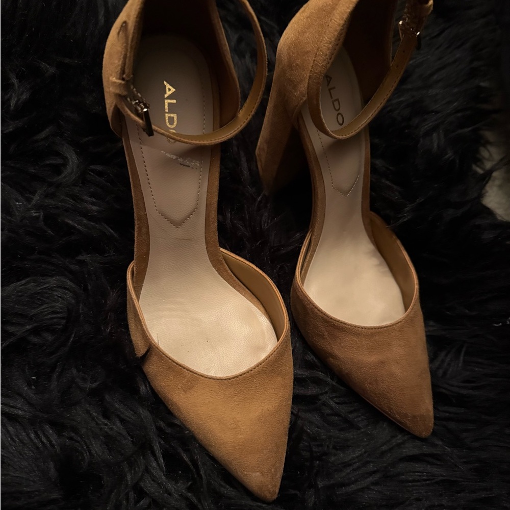 Aldo Women's Nicholes Suede Block Heel Pumps - Picture 9 of 10